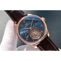 IWC Portuguese Tourbillon Power Reserve Moonphase Blue Dial WJ00124