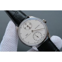 IWC YLF Portuguese Regulateur White Dial Leather Strap WJ01361