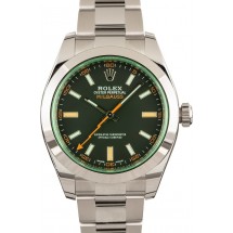 Knockoff High Quality Rolex Milgauss Green Crystal 116400V JW2215