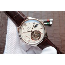 Knockoff IWC Portuguese Tourbillon Moonphase White Dial WJ00244