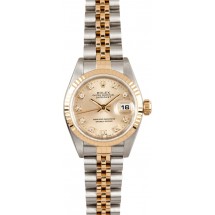 Lady Rolex DateJust 69173 Diamond Dial JW0372