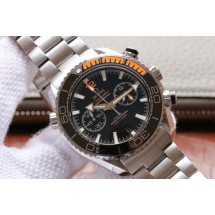 Omega Planet Ocean Master Chronometer Black/Orange Bezel Black Dial Bracelet WJ00762