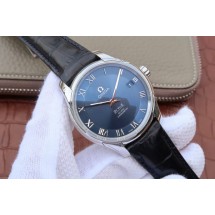 Omega V6 De Ville 41mm Blue Dial Black Leather Strap Omega WJ00170