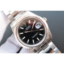 Replica Rolex DateJust II Fluted Bezel Black Dial Bracelet WJ00661