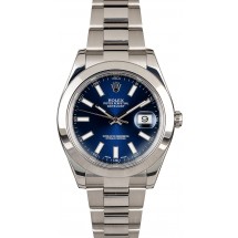 Rolex Datejust 116300 Blue Luminous Dial JW1789