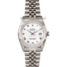 Rolex Datejust 16234 White Roman JW1900