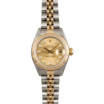 Rolex Datejust 79173 Champagne Diamond Dial JW0440