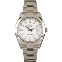 Rolex Datejust II White Dial 116300 JW1956