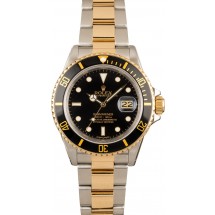 Rolex Submariner 16803 Two Tone Black Dial JW2471