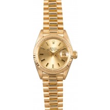 Top Women's Rolex Date 6917 Presidential JW0655