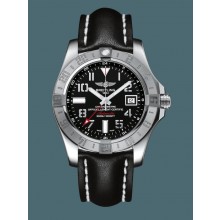 Breitling Avenger II GMT Steel Volcano Black WJ01058