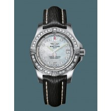 Breitling Colt Lady Steel gem-set bezel Pearl Diamond WJ00065