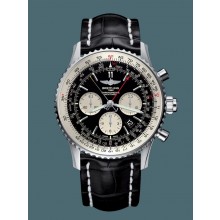 Cheap Knockoff Breitling Navitimer 1 B03 Chronograph Rattrapante 45 Steel Black WJ00609