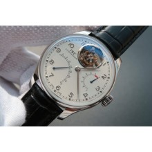 Fake AAAAA IWC TF Portuguese Tourbillon IW5046 White Dial Leather Strap IWC WJ01160