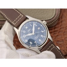 Fake IWC Mark XVIII IW327010 Le Petit Prince Blue Dial Brown Leather Strap IWC WJ01068