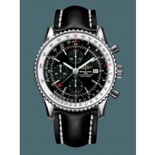 Imitation Breitling Navitimer 1 Chronograph GMT 46 Steel Black Breitling WJ00988