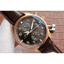 Imitation Cheap IWC Pilot Chrono IW387803 Leather Strap WJ00179