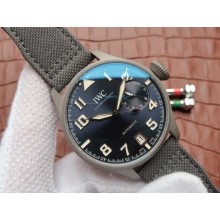 IWC Big Pilot Custom Made Sandblasted Case Blue Dial WJ00698