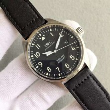 IWC MKF Mark XVIII IW327001 Black Dial Leather Strap WJ01245