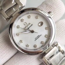 Omega De Ville Lady White Dial Bracelet WJ00502