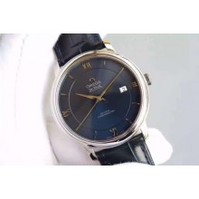 Omega MKF De Ville 39.5mm Blue Dial Blue Leather Strap WJ00857