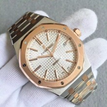 Replica Audemars-Piguet Royal Oak 41mm 15400 Bezel White Dial Bracelet WJ00627