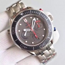 Replica Top Omega Seamaster 300m Diver ETNZ Regatta Co-Axial Chronograph Gray Dial Bracelet Omega WJ00262