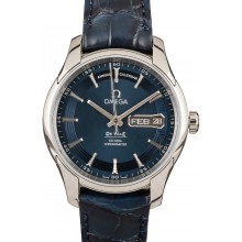 Top New Omega De Ville Stainless Steel Blue Index Dial JW0779