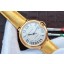 Best Quality Cartier Ballon Bleu 42mm White Dial Leather Strap WJ00671