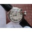 Cartier Ballon Bleu 42mm White Textured Dial Black Leather Strap WJ00099