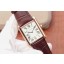 Cartier Tank W1560017 White Dial Brown Leather Strap WJ00817