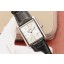 Cartier Tank White Dial Black Leather Strap Cartier WJ00358