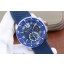 Copy Luxury Cartier J Calibre De Cartier Diver Blue Dial Blue Rubber Strap Cartier WJ00168