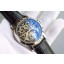 Designer Audemars-Piguet Jules Audemars Skeleton Tourbillon Black Dial Leather Strap WJ00499