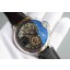 Fake Cartier Ballon Bleu Skeleton Tourbillon Black Dial Black Leather Strap Cartier WJ00759