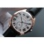 High Quality Imitation Cartier Drive de Cartier White Textured Dial Black Leather Strap WJ00060