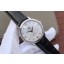 Omega V6 De Ville 37mm White Dial Black Leather Strap WJ01029