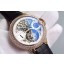 Quality Cartier Ballon Bleu Skeleton Tourbillon Diamond Bezel White Dial WJ00349