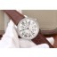 Replica Cartier Ronde De Cartier White Dial Diamonds Bezel Croco Strap WJ00764