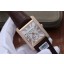 Replica Cartier Tank MC White Dial Mark Diamonds Bezel Leather Strap WJ00206