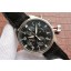 Replica IWC Pilot Chrono IW377701 Black Dial Leather Strap WJ00986