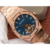 Audemars-Piguet Royal Oak 2018 SIHH Tourbillon R8F Blue Sunburst Tapisserie Dial Bracelet WJ00281