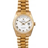 Copy Men's Rolex President 18248 White Roman JW0729