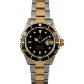 Copy Rolex Submariner 16613 Black Tritium Dial JW2447