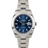 Fake Imitation Rolex Datejust 126300 Blue Luminous Index Dial JW1809