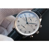 Fake IWC Portuguese Chrono IW371446 Blue Leather Strap IWC WJ00297