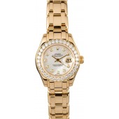 Fake Ladies Rolex Pearlmaster 69298 Diamond JW0348