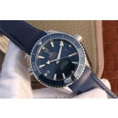 Fake Omega Planet Ocean Professional Blue Liquidmetal Bezel 45mm Rubber Strap WJ01215