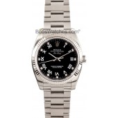 Fake Rolex Air-King 114234 - Black Diamond Dial JW1627