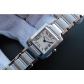 High Quality Cartier Tank Francaise Ladies Whtie Dial Bracelet Ronda Quartz WJ00916